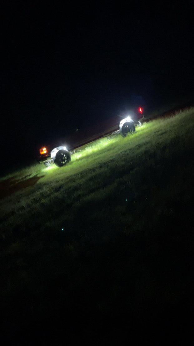 96 LED Rock Light - White / Amber Strobe P&P