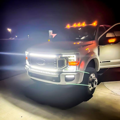 2020-2022 Ford F-350/F-450/F-550 LED Grille Light Kit – High Flow & Limited, IP67, Plug-and-Play Ready