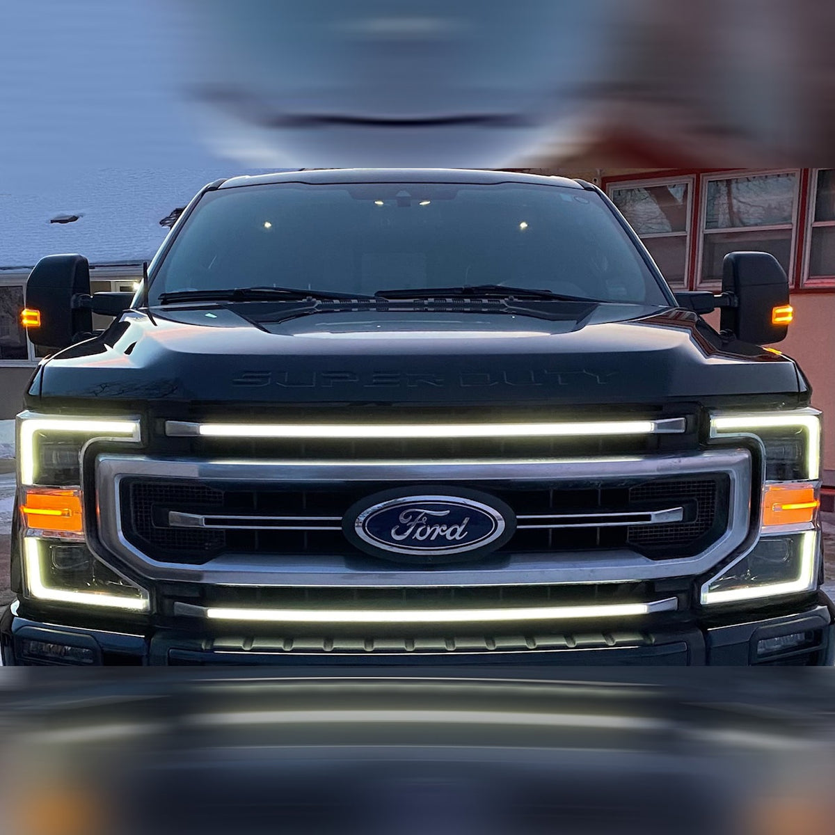 2021-2022 Ford F-250/F-350/F-450/F-550 LED Grille Light Kit – Non-High-Flow, KR/STX/XLT/Platinum, IP67