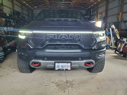 2021-2024 Ram 1500 TRX LED “Power” Grille Bar – IP67, Bolt-On, Black or Silver Frame
