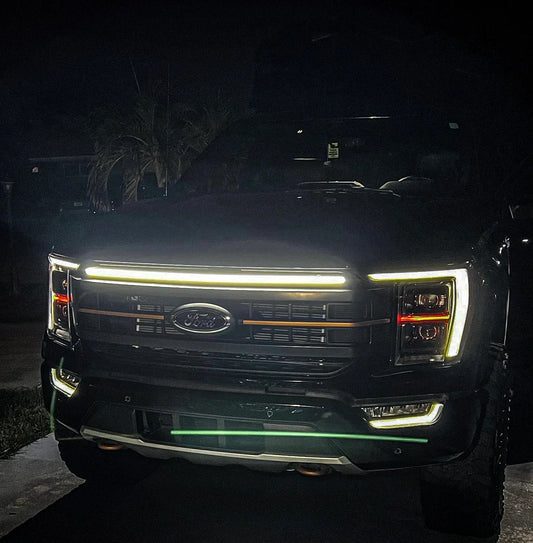 2021-2023 Ford F150 Tremor LED Grille Lights Full Length