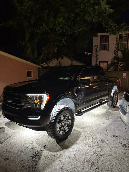 96 LED Rock Light - White / Amber Strobe P&P