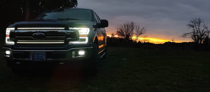 2018-2020 Ford F150 LED Grille Accent Bar – XL/STX/XLT/King Ranch/Lariat, 6500 K, IP67, No-Drill Install