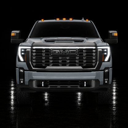 2024-2026 GMC Sierra 2500/3500 Denali & Denali Ultimate “Ghost” LED Grille Light Bar –, IP67