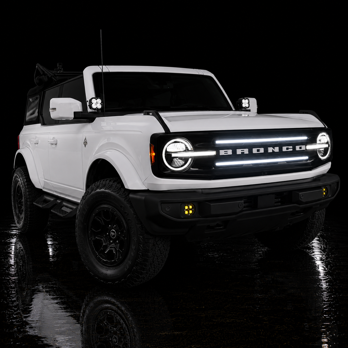 Ford Bronco Outer Banks LED Grill Lights | 2021-2023 Models