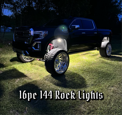 144 LED Rock Light - White P&P