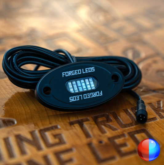 24 LED Rock Light - Red / Blue Strobe P&P