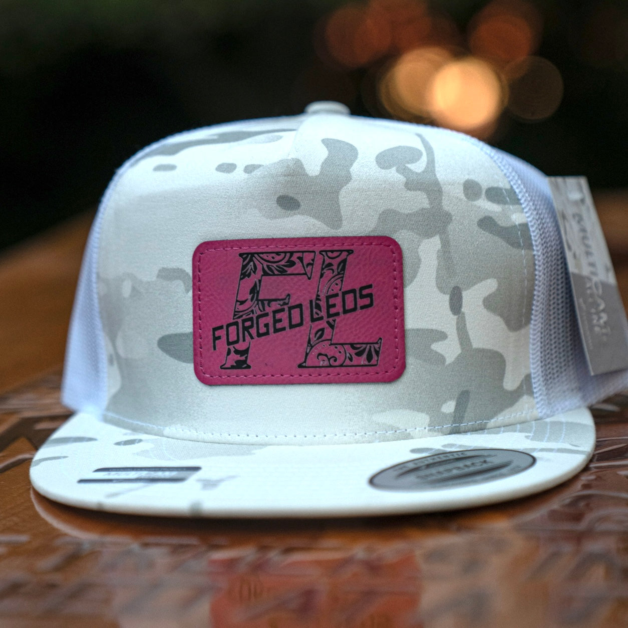 White Forged LEDs Hat