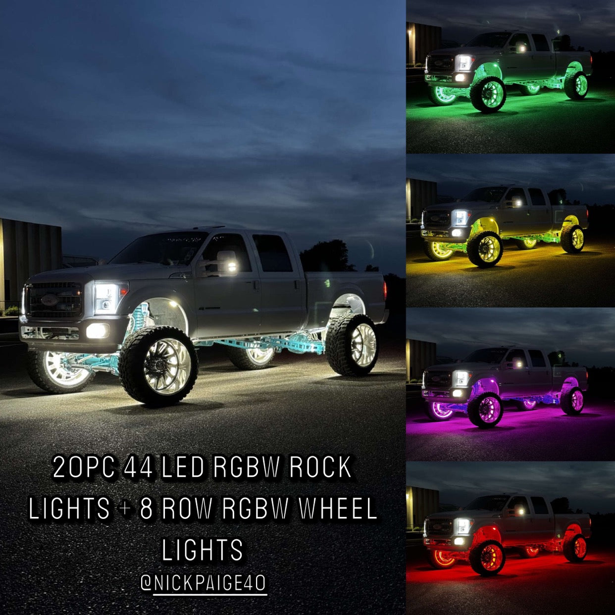 44 LED Rock Light - RGBW P&P