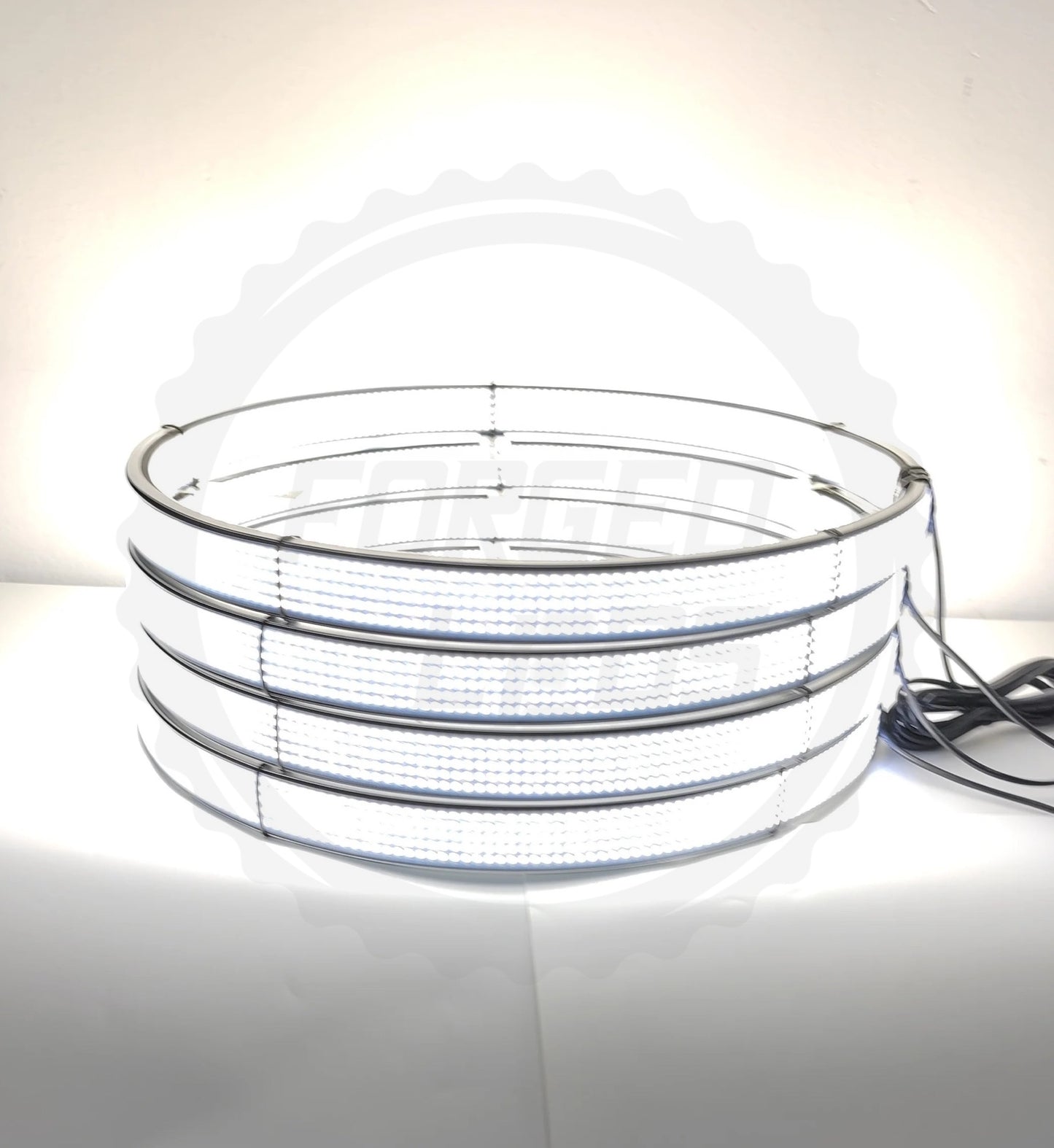 10 Row Pure White Wheel Lights LEDs