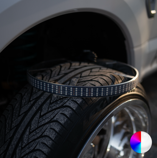 Quad / 4 Row RGBW Wheel Lights