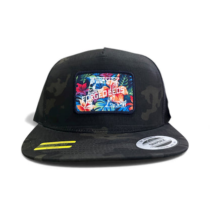 Hawaiian Floral Patch Hat