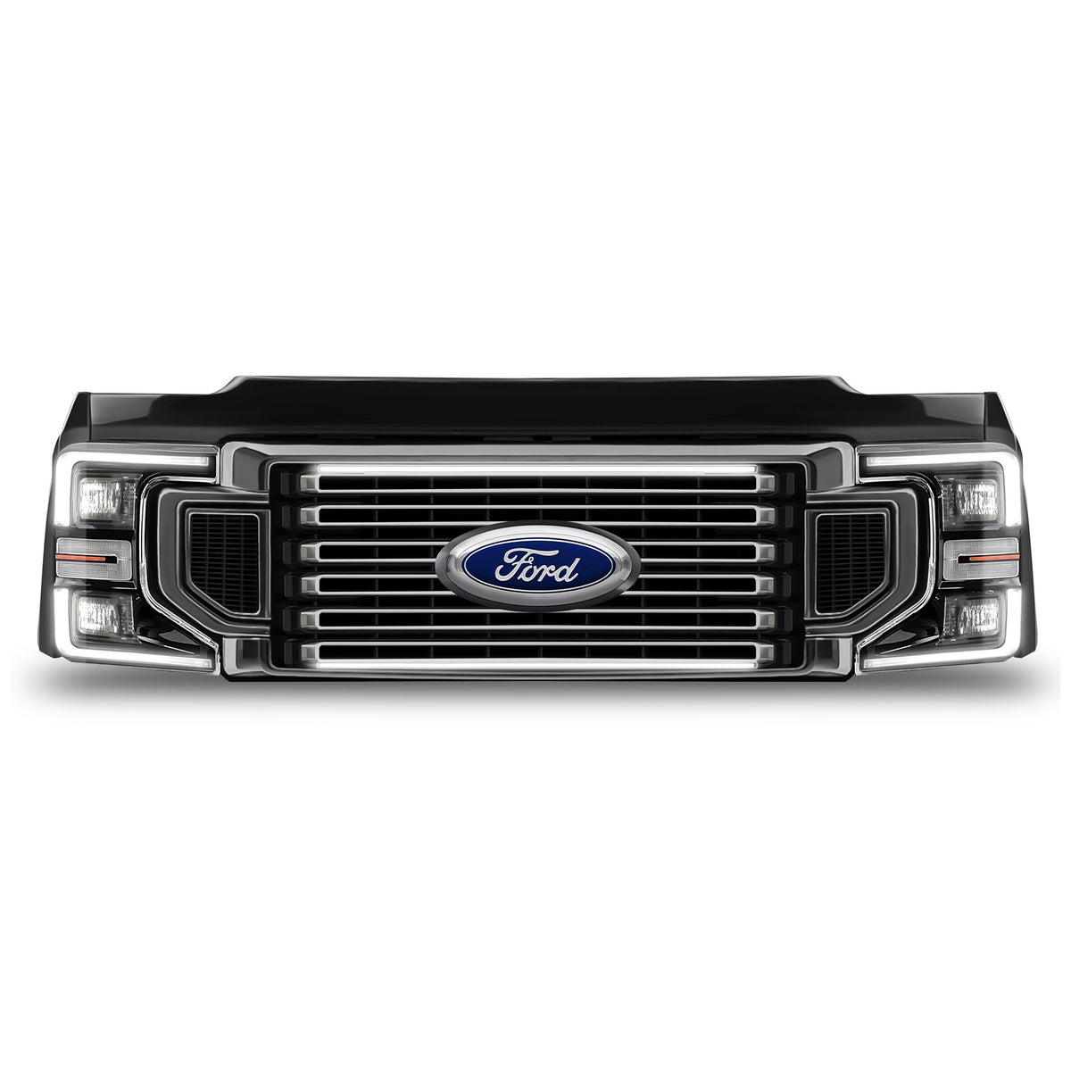 2020-2022 Ford F-350/F-450/F-550 LED Grille Light Kit – High Flow & Limited, IP67, Plug-and-Play Ready