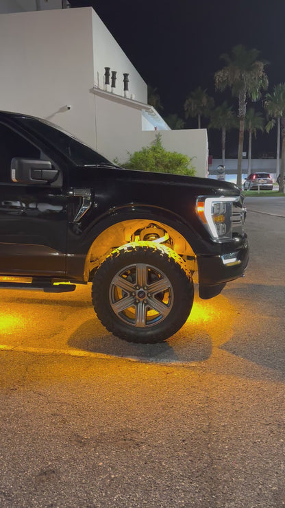 96 LED Rock Light - White / Amber Strobe P&P